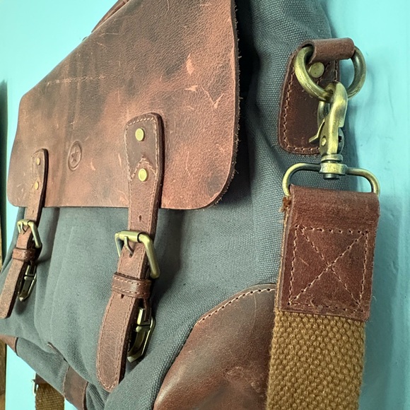 Aaron Leather messenger bag - Picture 6 of 16
